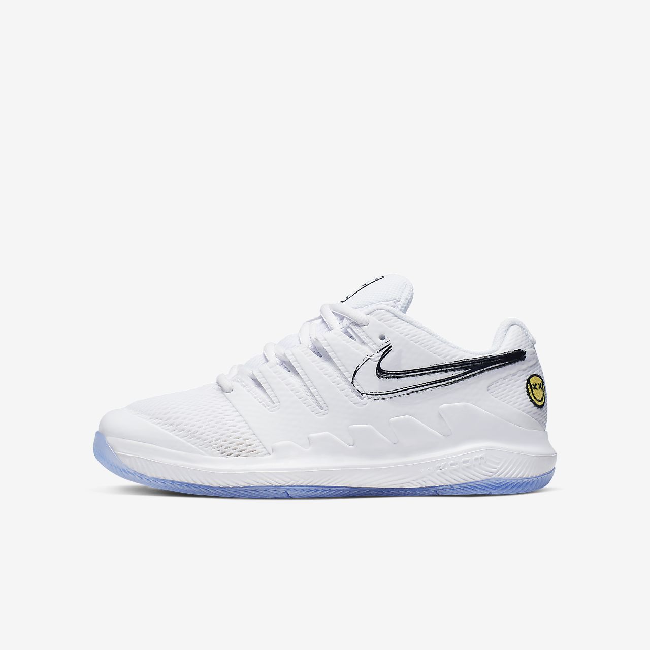 Nike Court Jr. Vapor X - Tennissko - Hvide/Sort | DK-47611